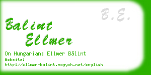 balint ellmer business card